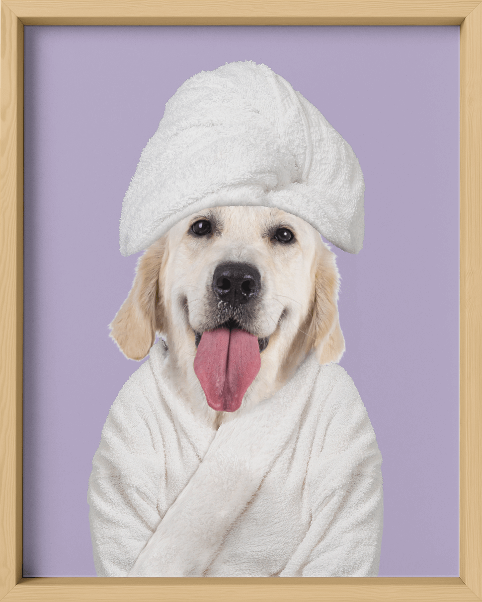 Custom Spa Towel Pet Portrait - Fairlight Co