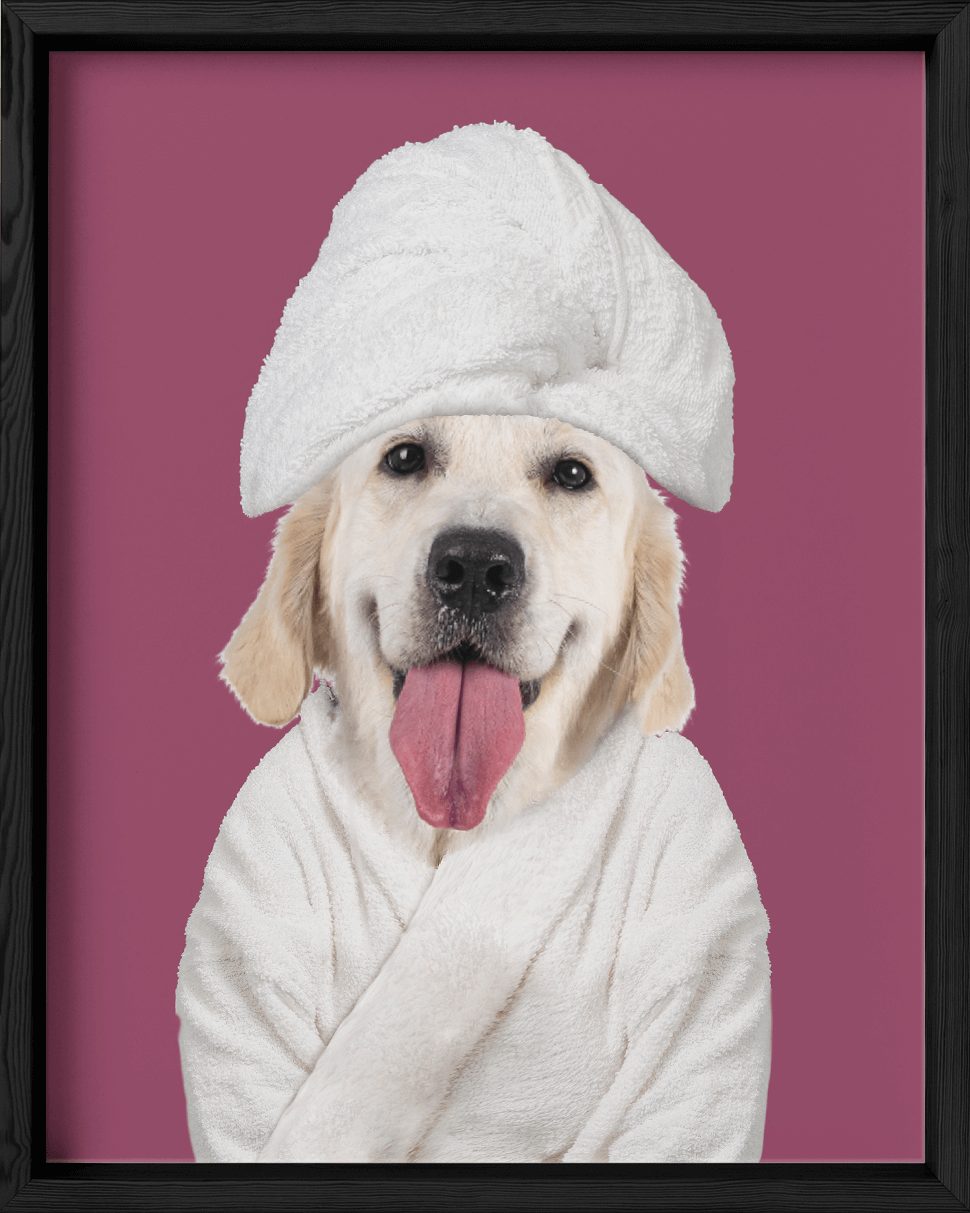 Custom Spa Towel Pet Portrait - Fairlight Co