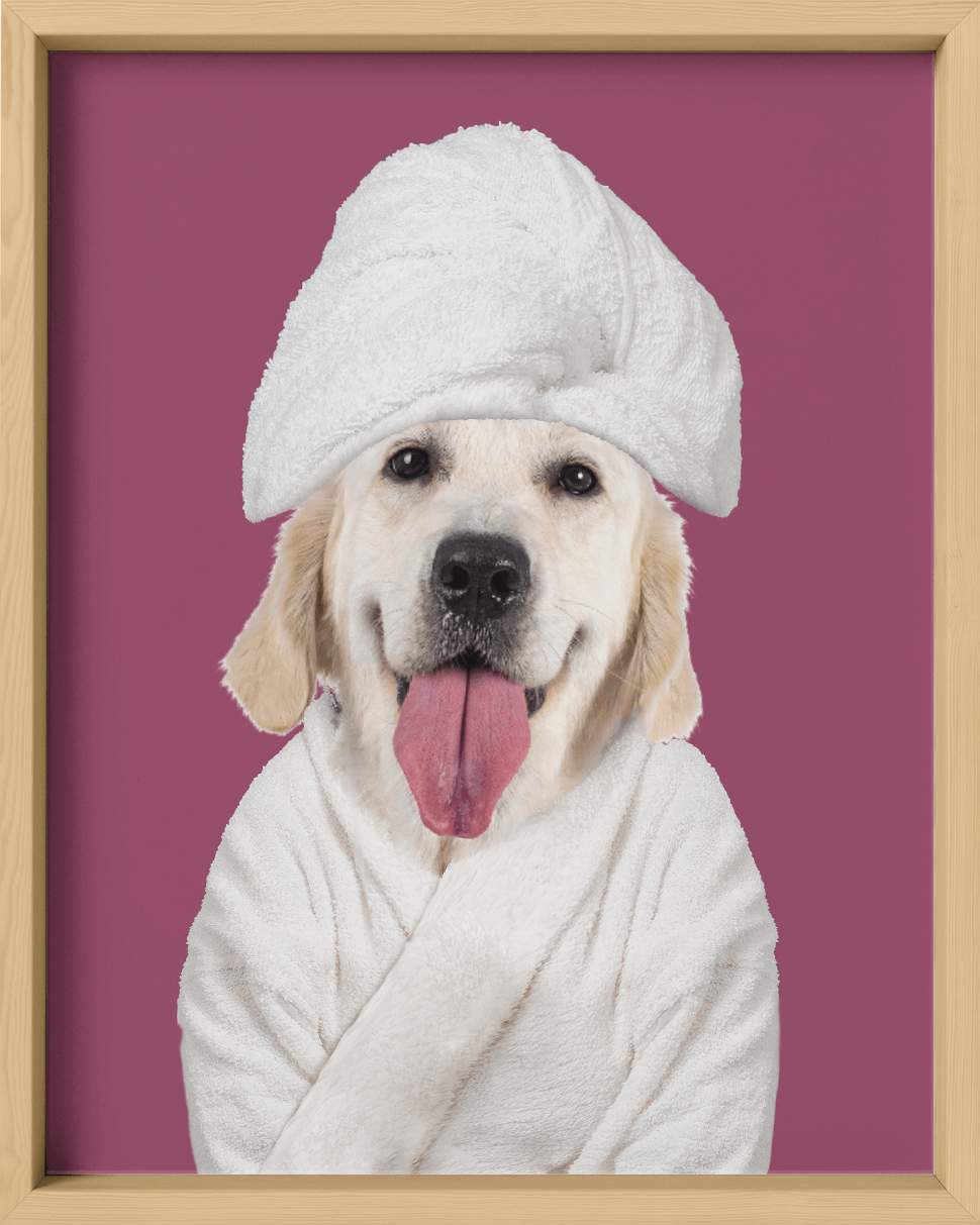 Custom Spa Towel Pet Portrait - Fairlight Co