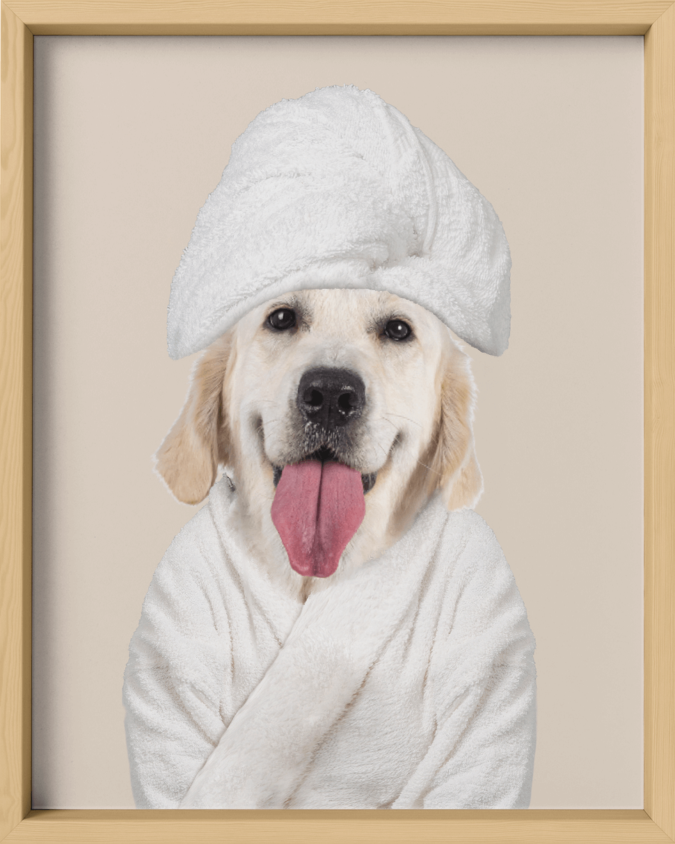 Custom Spa Towel Pet Portrait - Fairlight Co