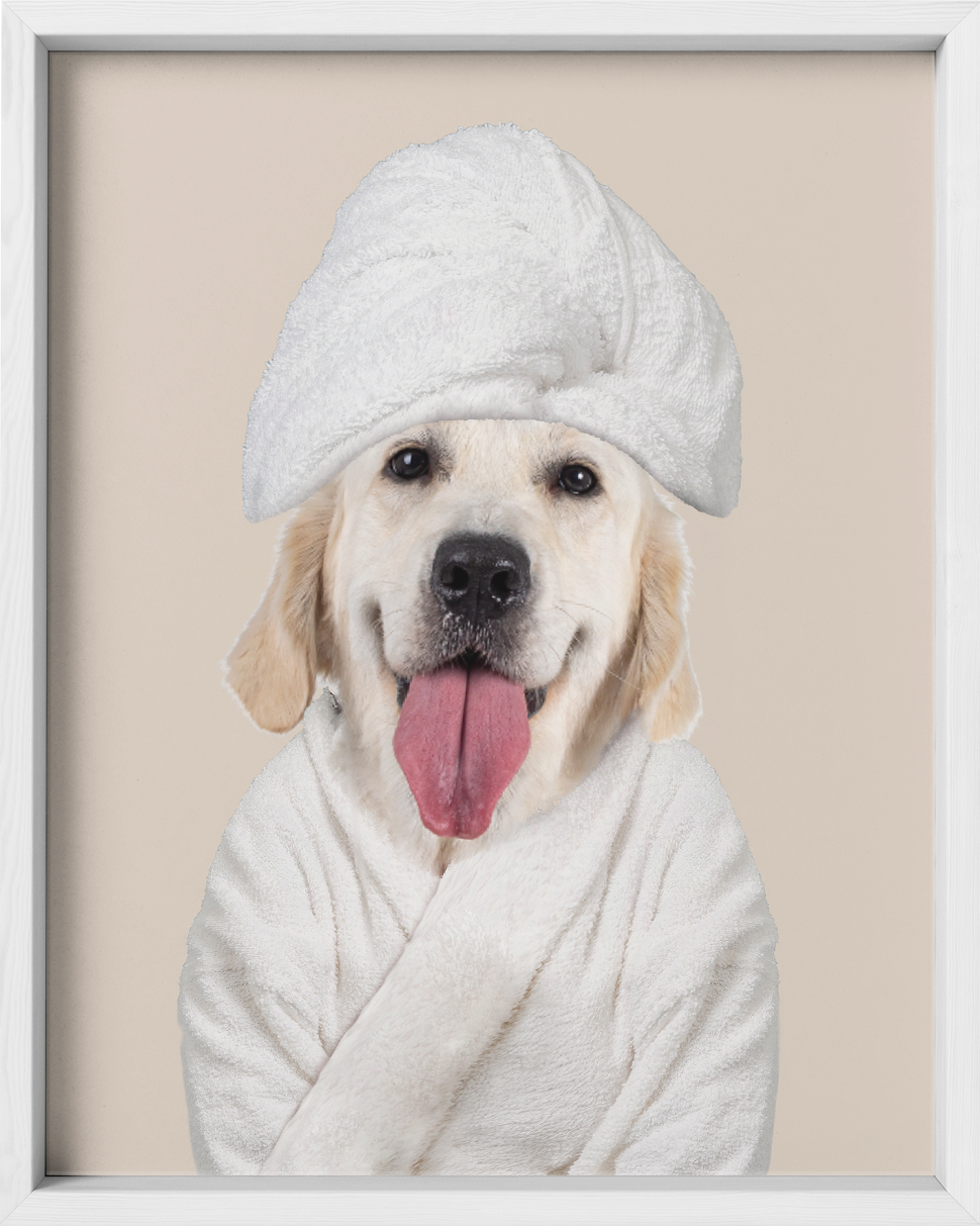 Custom Spa Towel Pet Portrait - Fairlight Co
