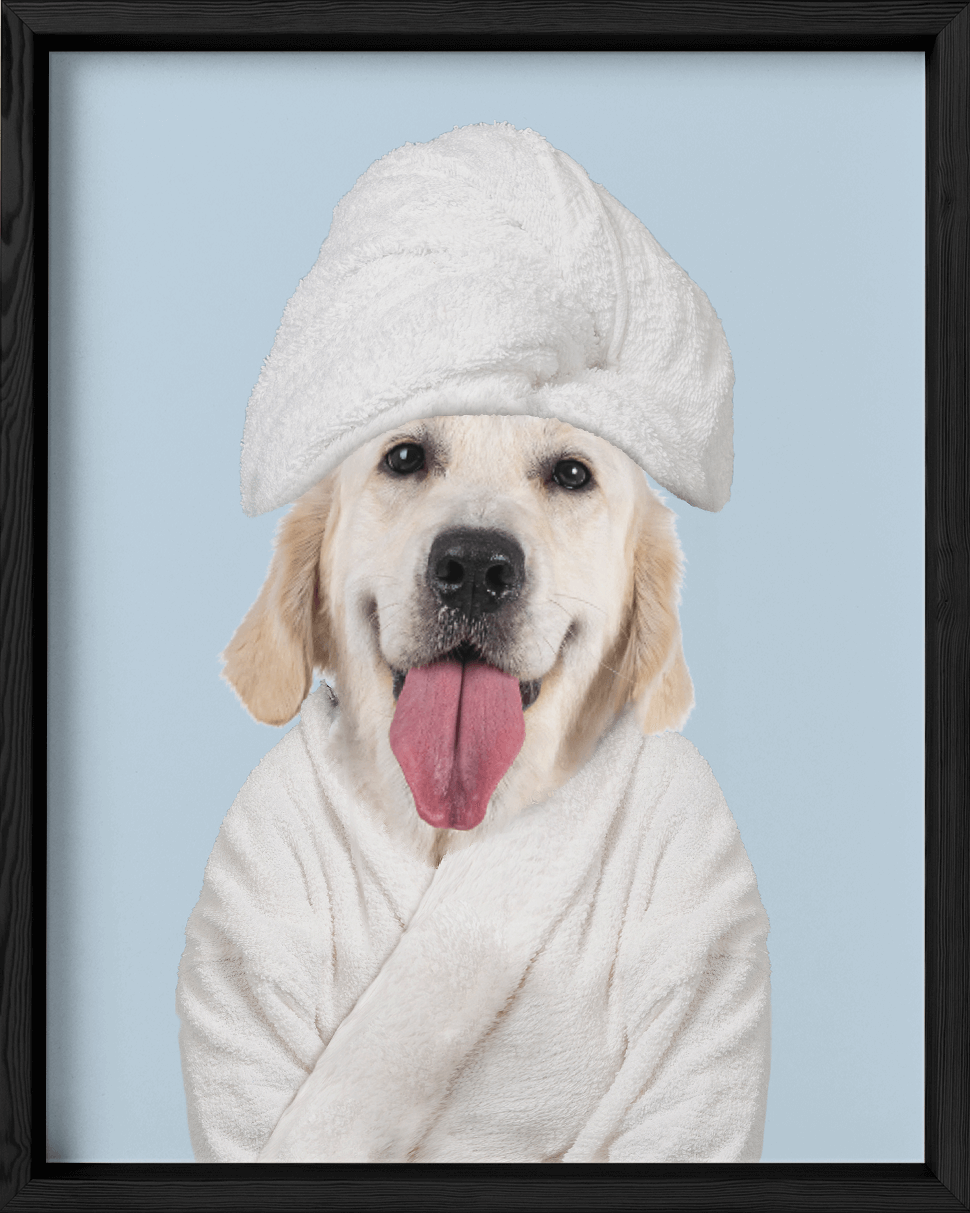Custom Spa Towel Pet Portrait - Fairlight Co