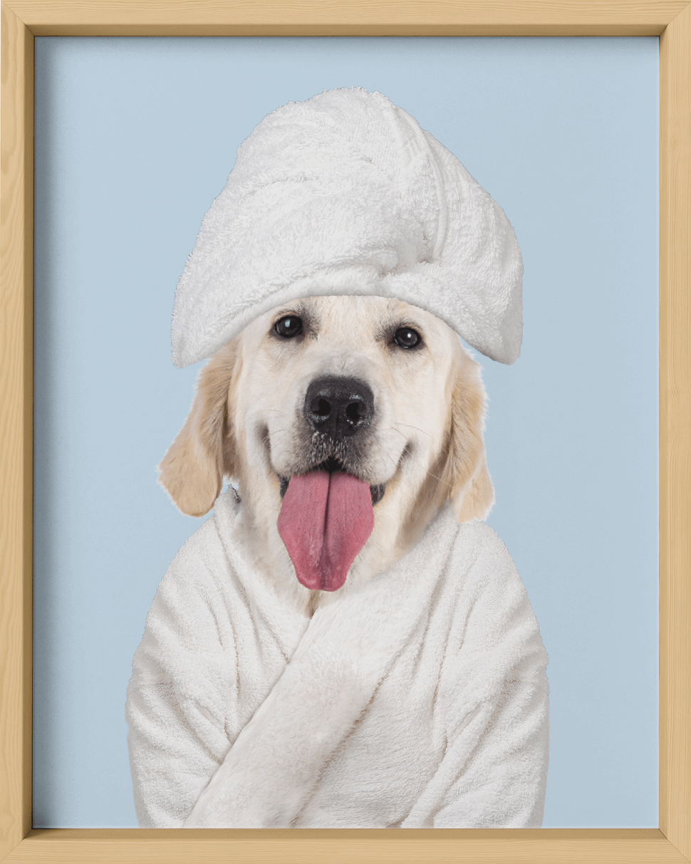 Custom Spa Towel Pet Portrait - Fairlight Co