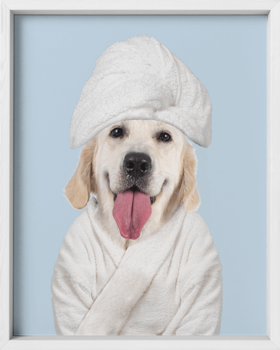 Custom Spa Towel Pet Portrait - Fairlight Co