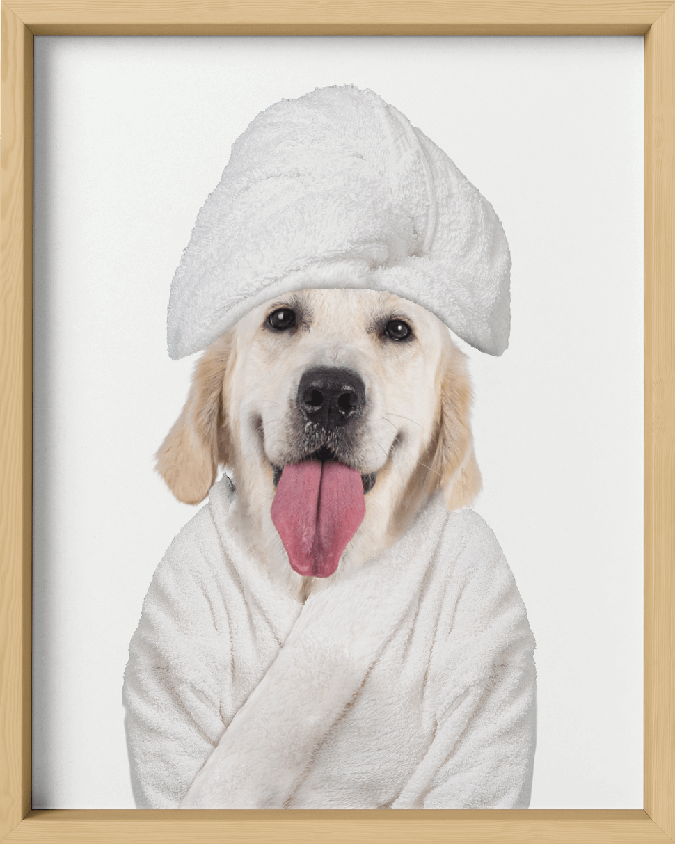 Custom Spa Towel Pet Portrait - Fairlight Co