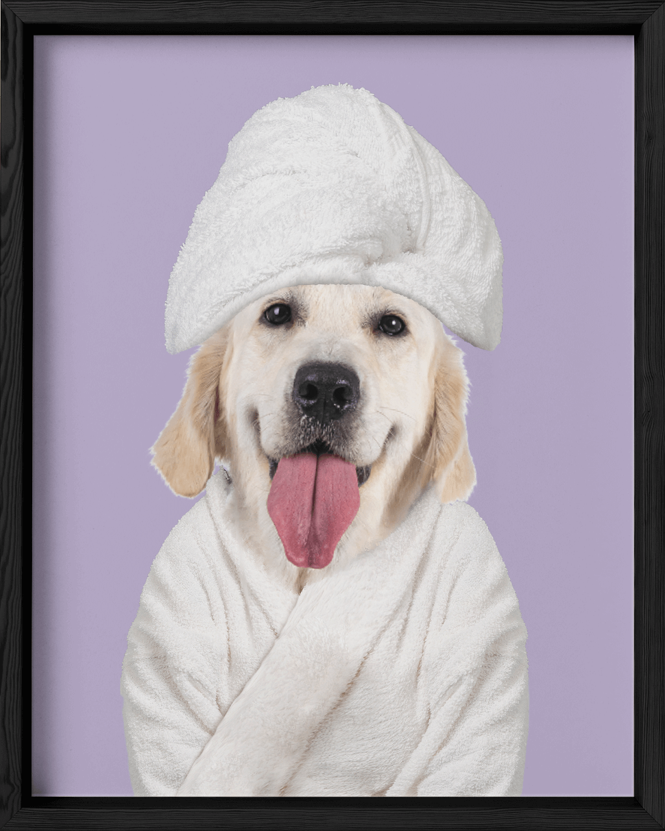 Custom Spa Towel Pet Portrait - Fairlight Co