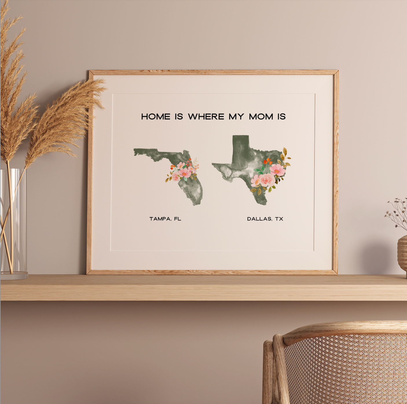 Custom Watercolor Map Artwork - Fairlight Co