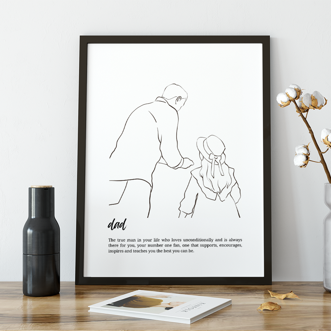 White Dad Best in the World trophy silhouette, Father's Day Drawing  Coloring book, best dad, white, child png | PNGEgg