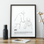Father's Day Line Drawing Wall Art - Fairlight Co