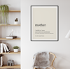 Mother Definition Wall Art Print - Fairlight Co
