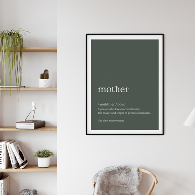 Mother Definition Wall Art Print - Fairlight Co