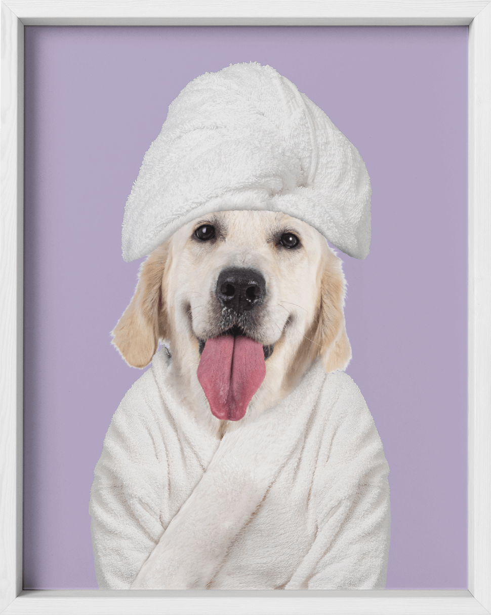 Custom Spa Towel Pet Portrait - Fairlight Co