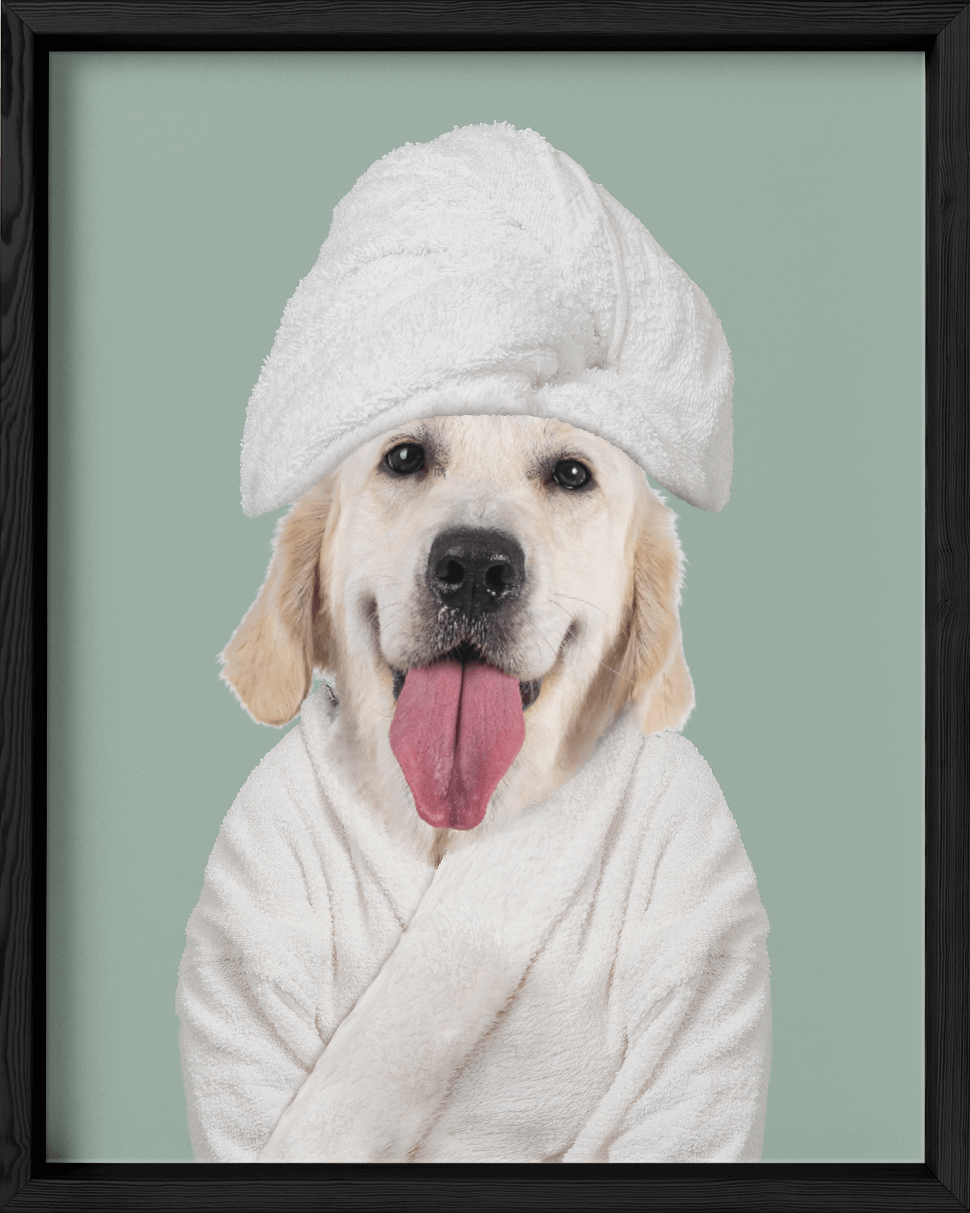 Custom Spa Towel Pet Portrait - Fairlight Co