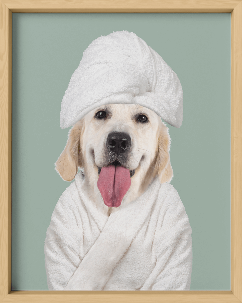 Custom Spa Towel Pet Portrait - Fairlight Co