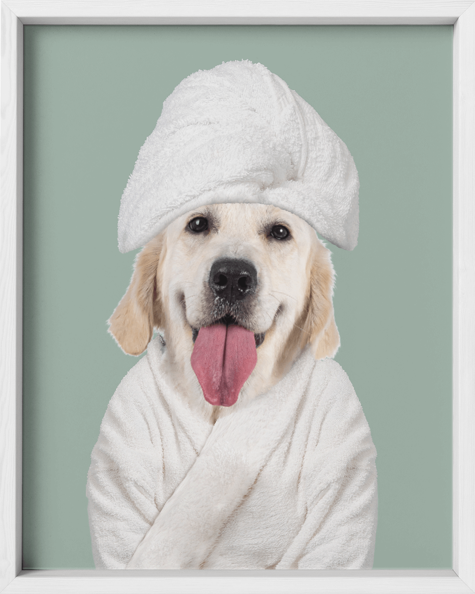 Custom Spa Towel Pet Portrait - Fairlight Co