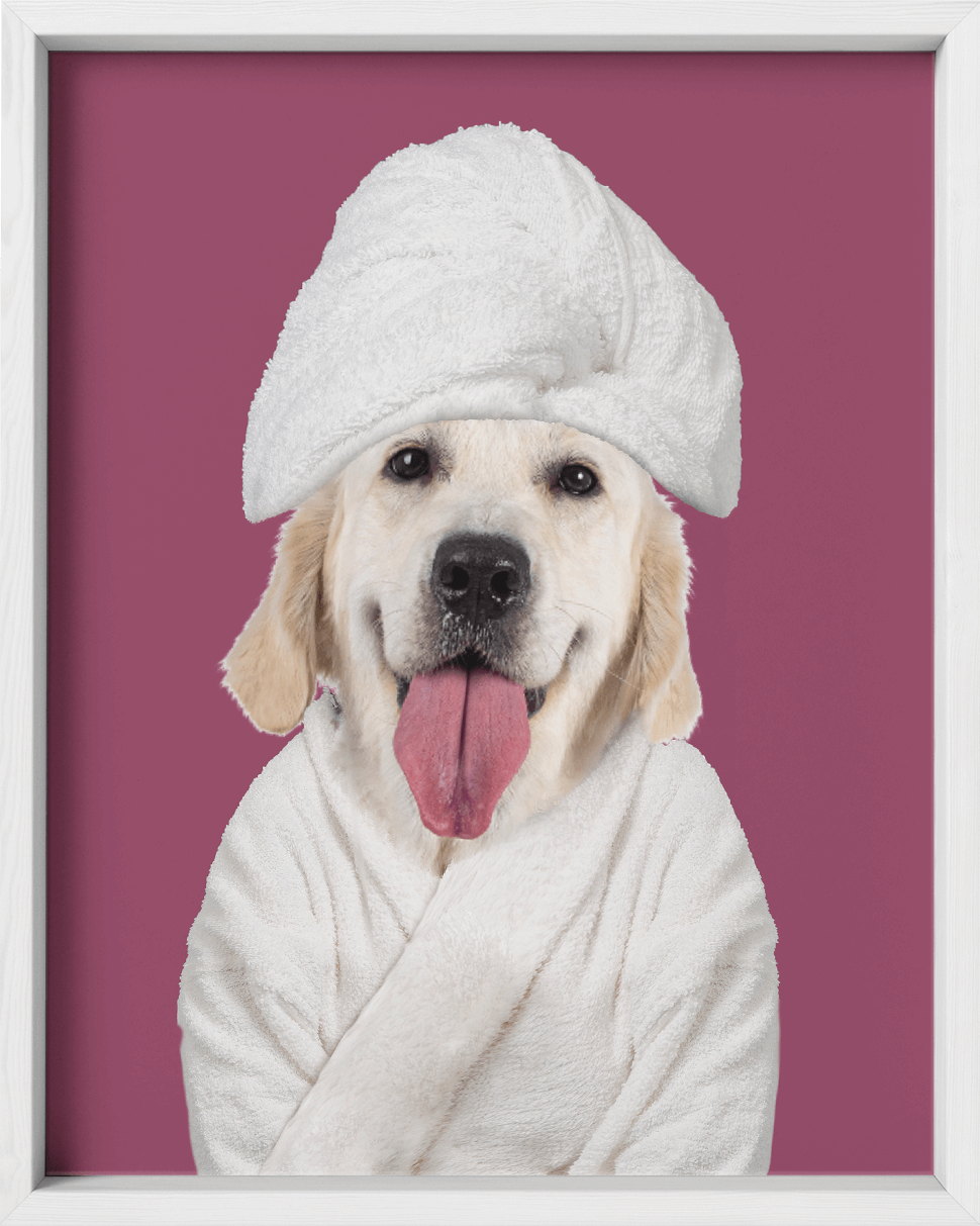 Custom Spa Towel Pet Portrait - Fairlight Co