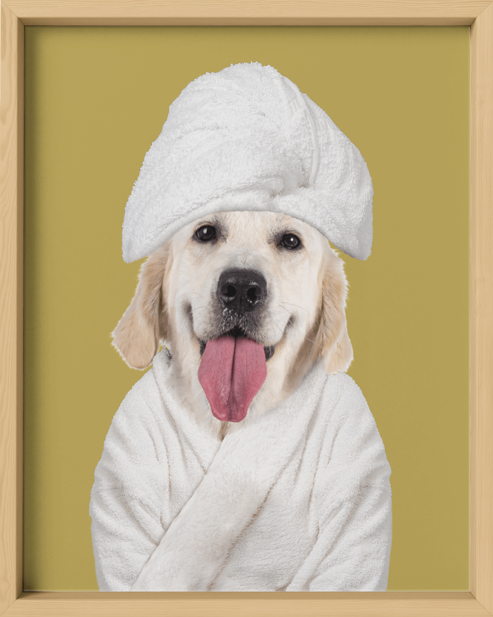 Custom Spa Towel Pet Portrait - Fairlight Co