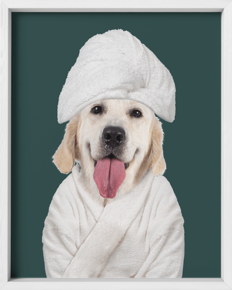 Custom Spa Towel Pet Portrait - Fairlight Co