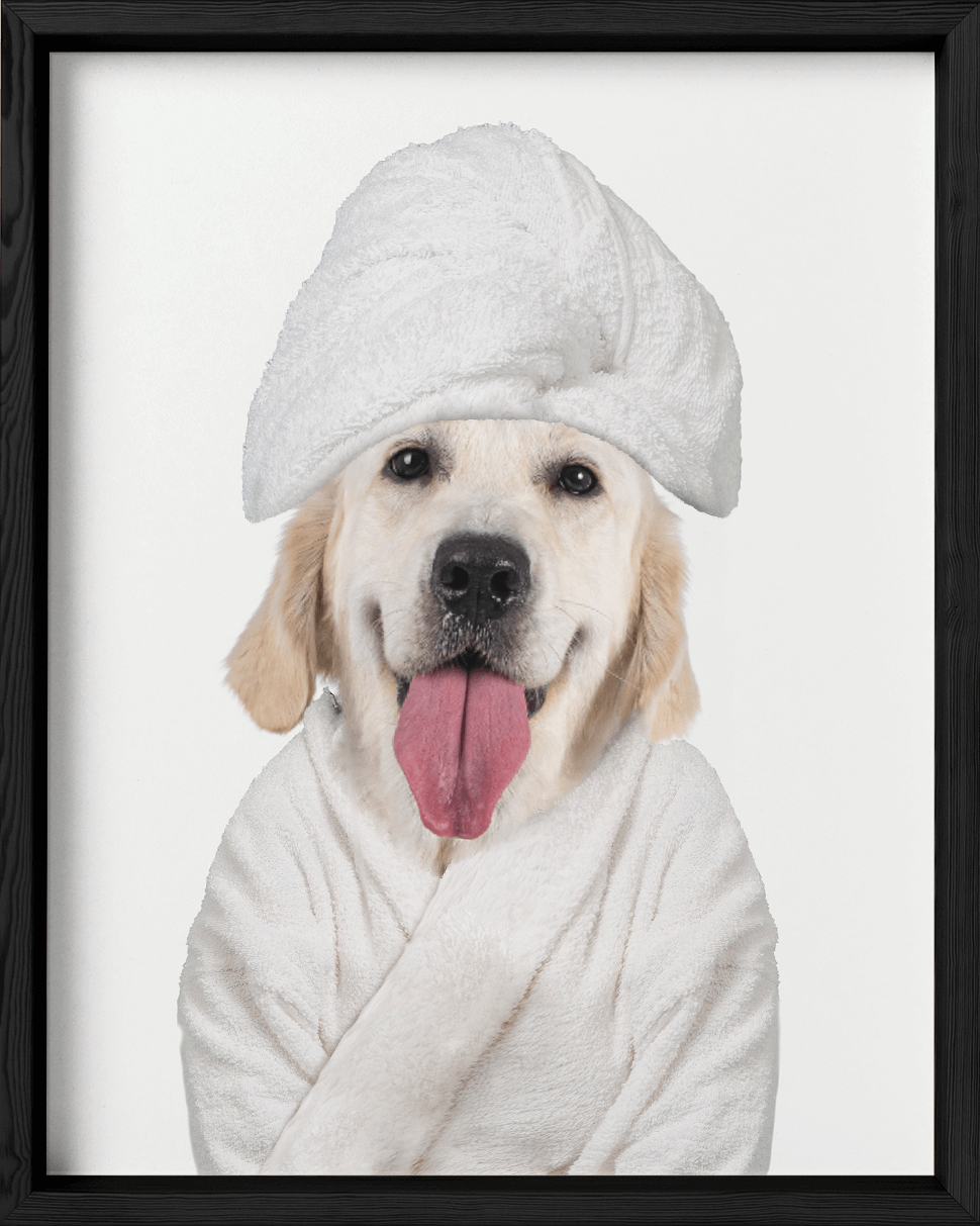 Custom Spa Towel Pet Portrait - Fairlight Co