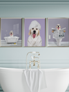 Set of Three Bathroom Pet Portrait - Fairlight Co
