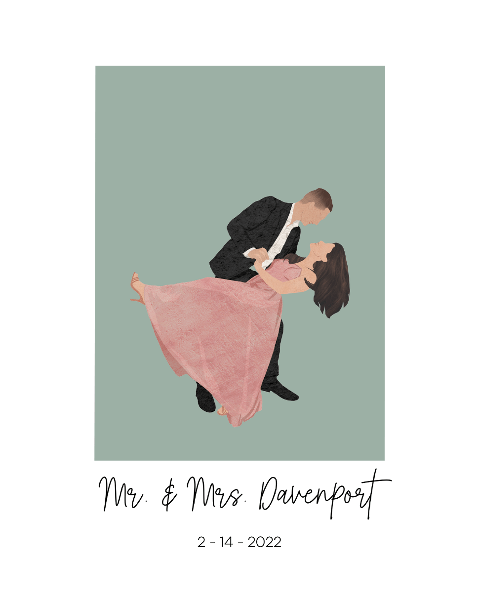 Custom Couple Portraits - Fairlight Co