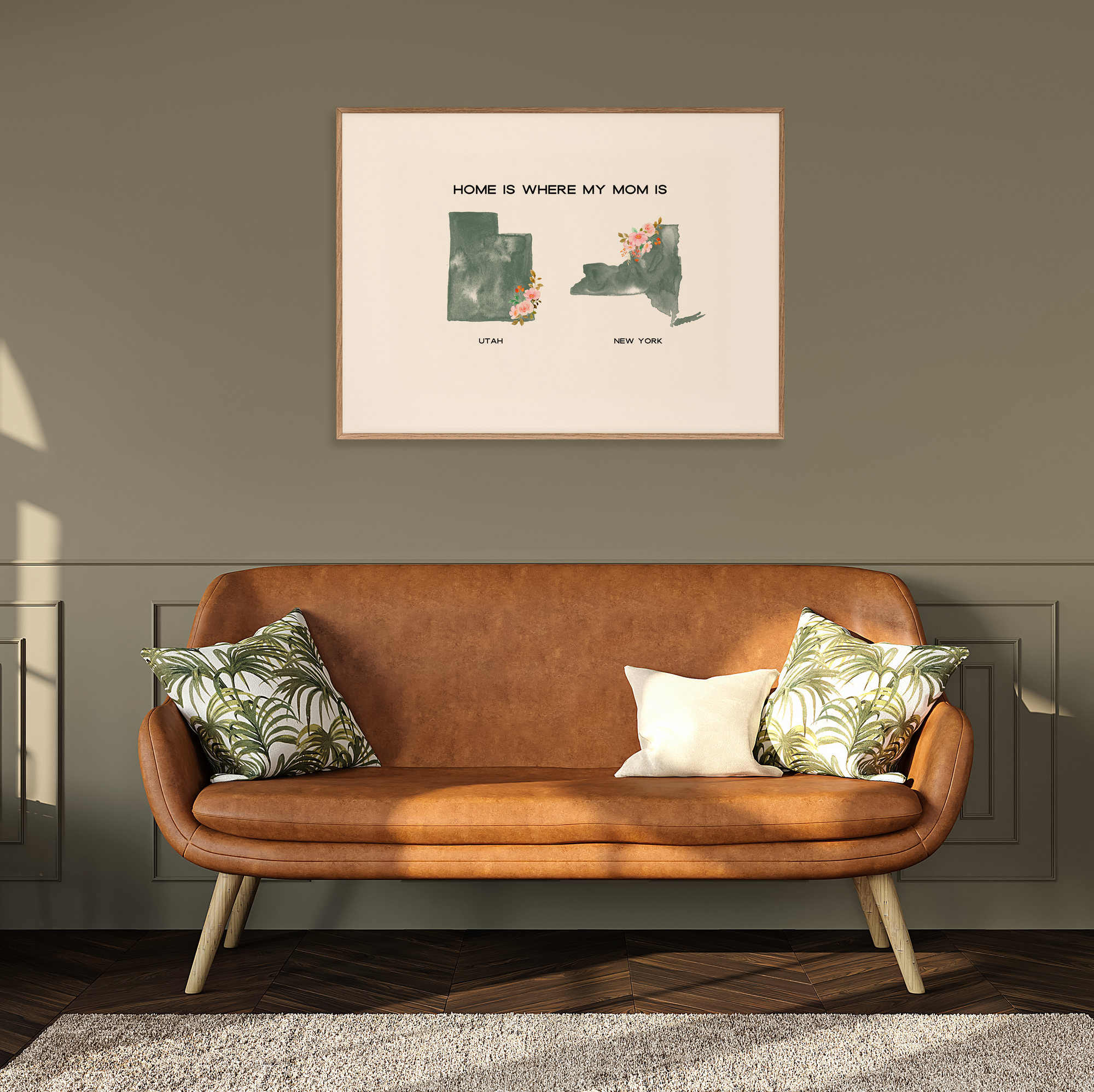 Custom Watercolor Map Artwork - Fairlight Co