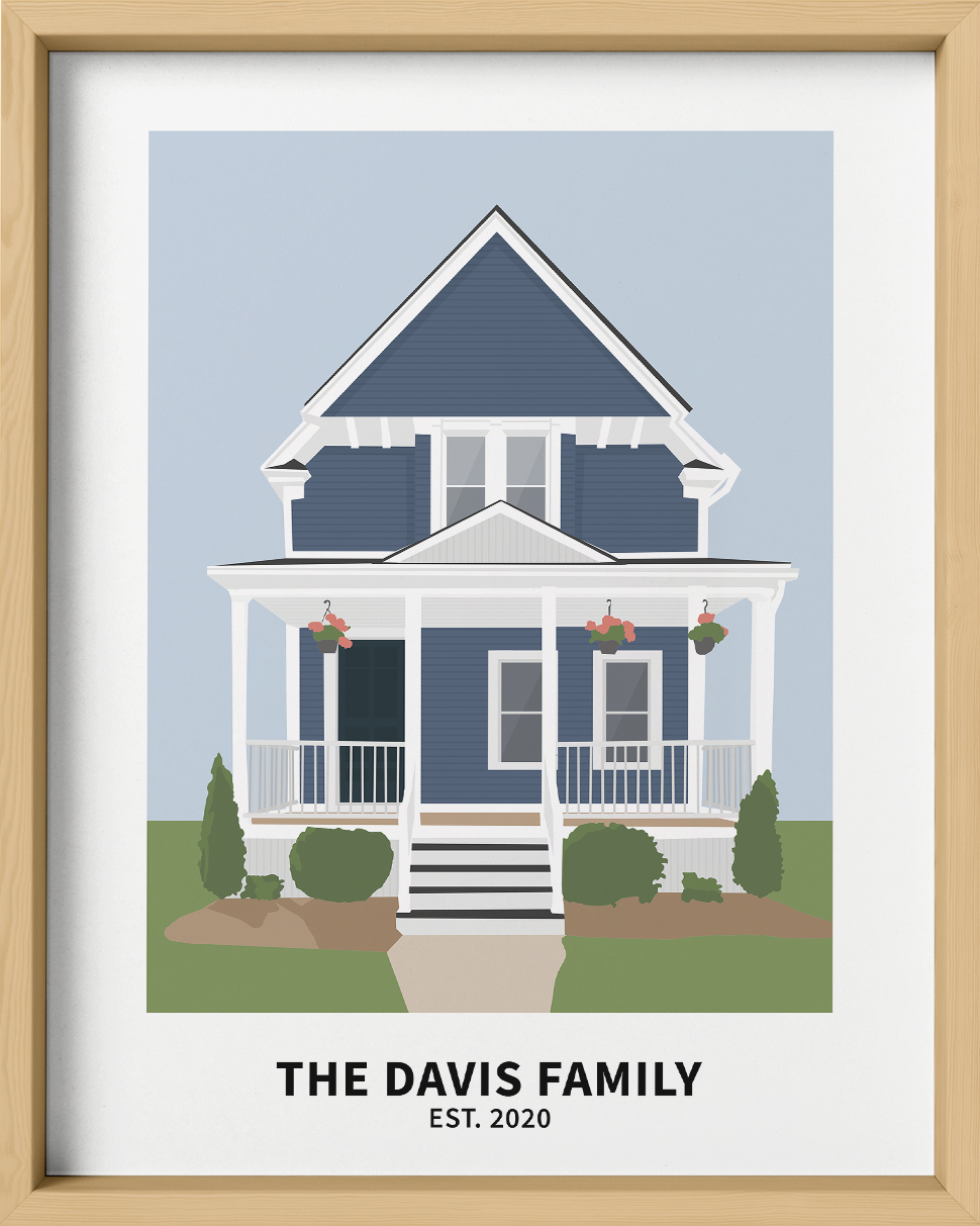 Modern Custom Home Portrait - Fairlight Co