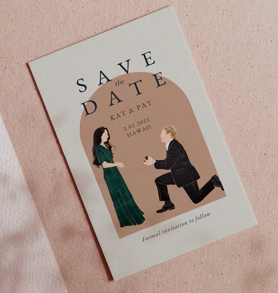 Custom Save The Date Post Cards - Fairlight Collective